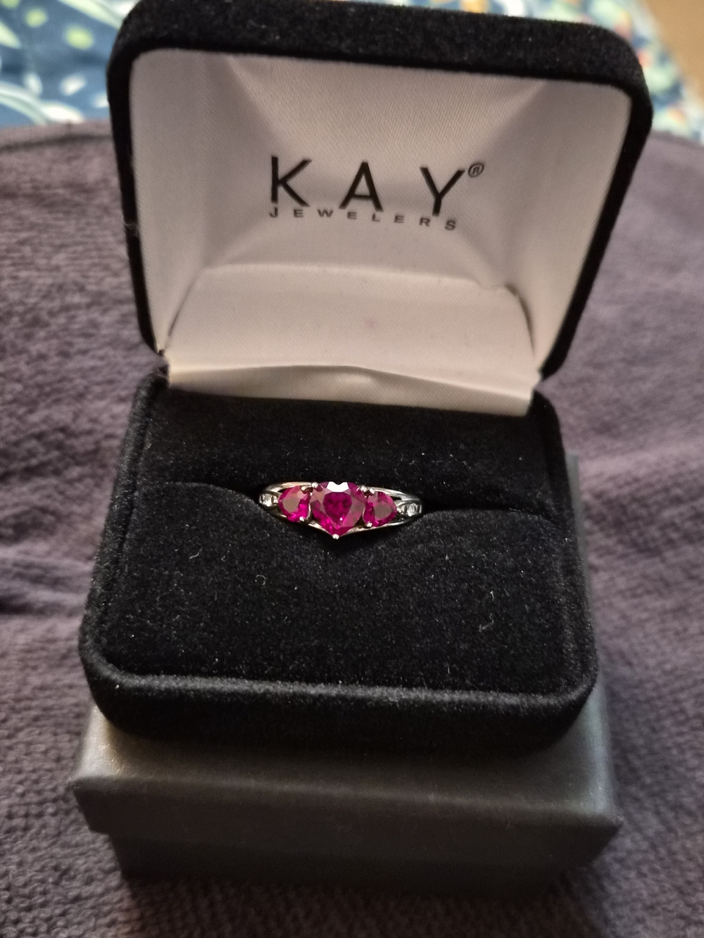KAY Jewelers Pink Gemstone Sterling Ring